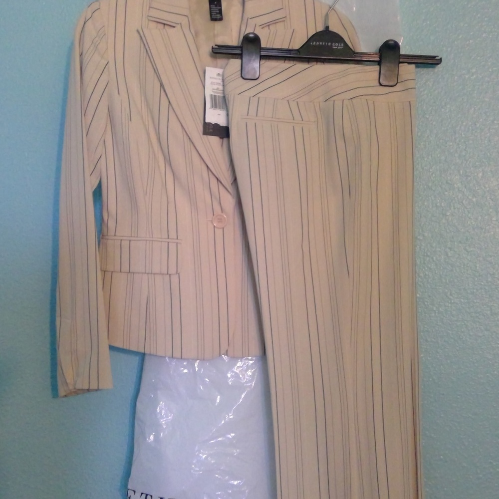 Kenneth Cole Pinstripe Jacket and Pants Suit